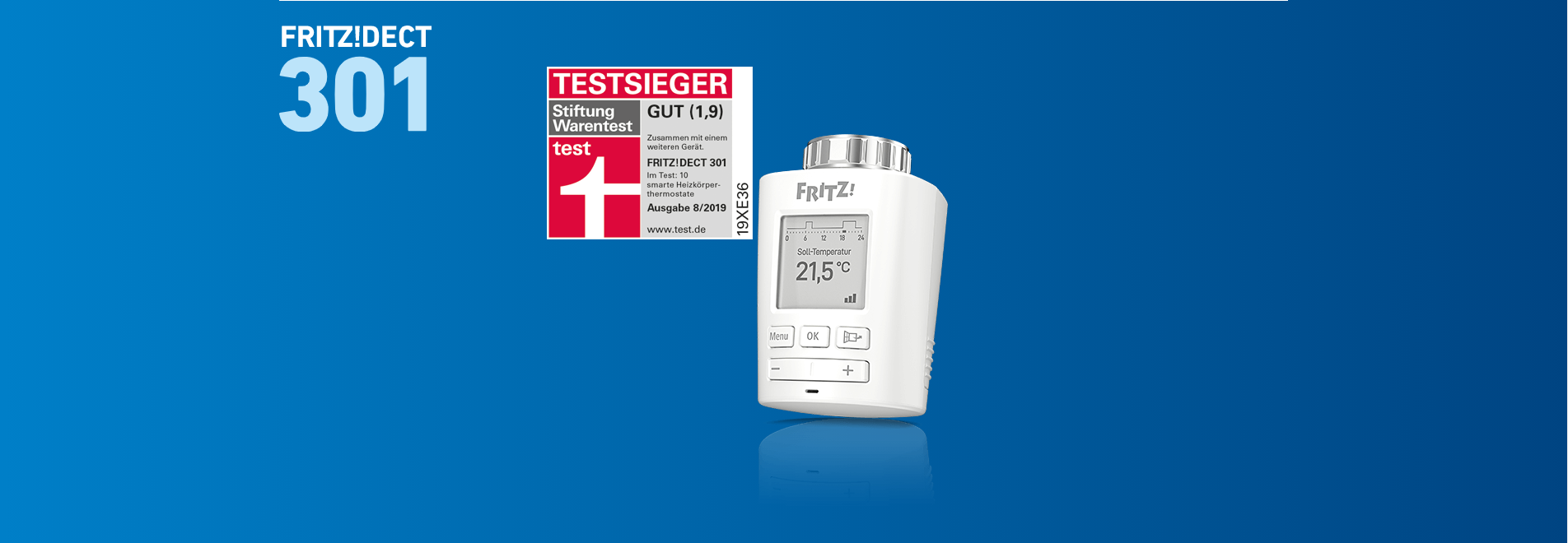 FRITZ!DECT 301 Funk-Heizkörperthermostat elektronisch