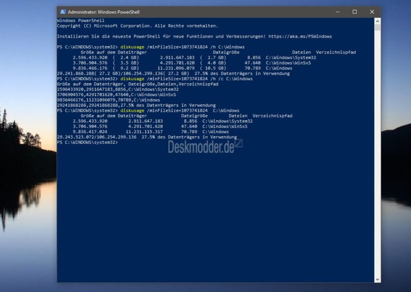 treesize powershell treesize powershell