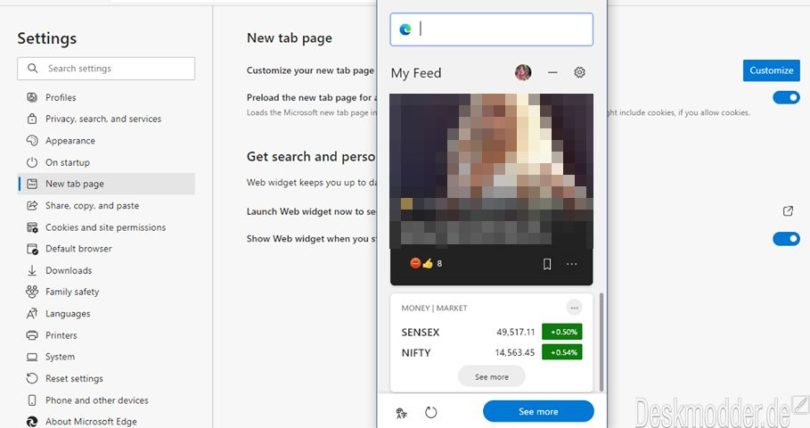 Microsoft Edge: Web Widgets werden in den Browser integriert ...