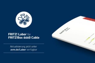 FRITZ!Box 6660 Cable zum Wochenanfang mit einem neuen Labor Update