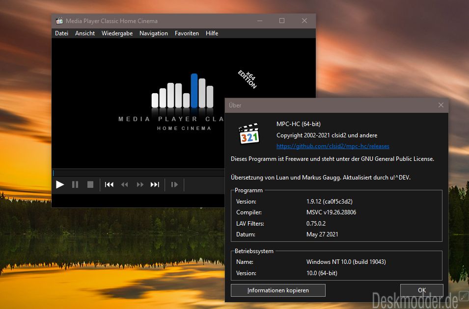 mpc media player classic lighten picture