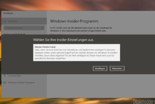 Windows 11 Dev-Kanal schnell noch aktivieren – Wenn nicht anders mit einem Trick