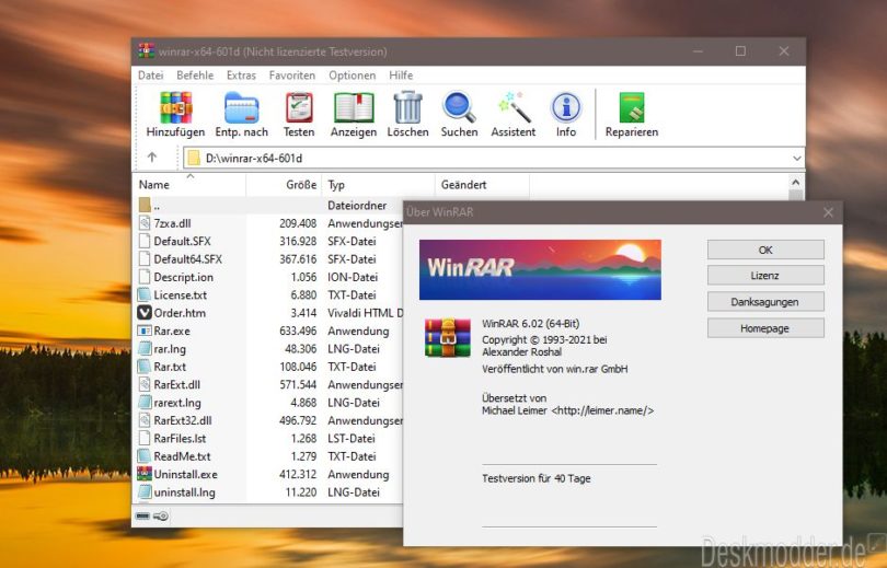 Winrar 6 02 steht mit sicherheitsrelevanten nderungen zum download