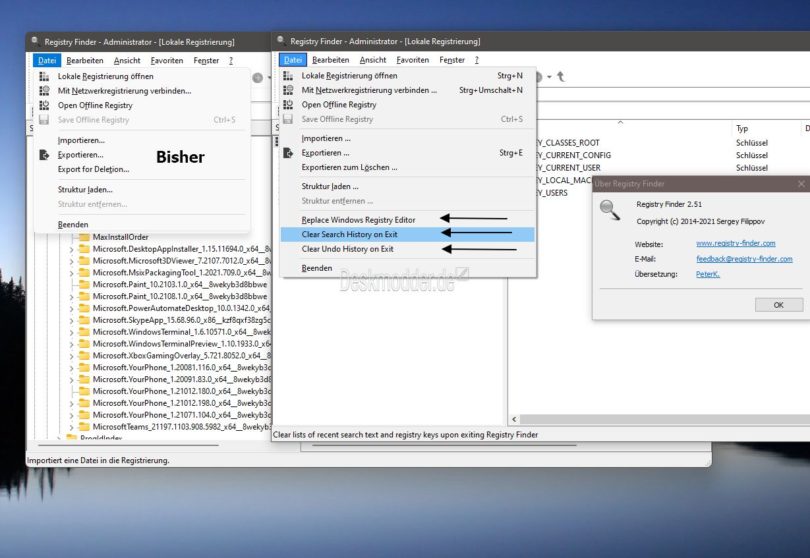 Registry Finder kann nun den Registry Editor ersetzen und mehr in der 2 ...