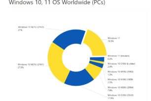 AdDuplex Februar Windows 10 und 11 21H2 Nutzungszahlen steigen rasant