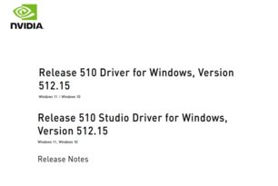 Geforce und Studio 512.15 Grafiktreiber stehen zum Download bereit