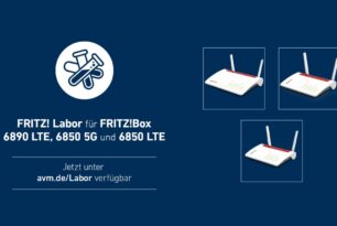 FRITZ!Box 6890 LTE, 6850 5G, 6850 LTE mit einem neuen Labor-Update