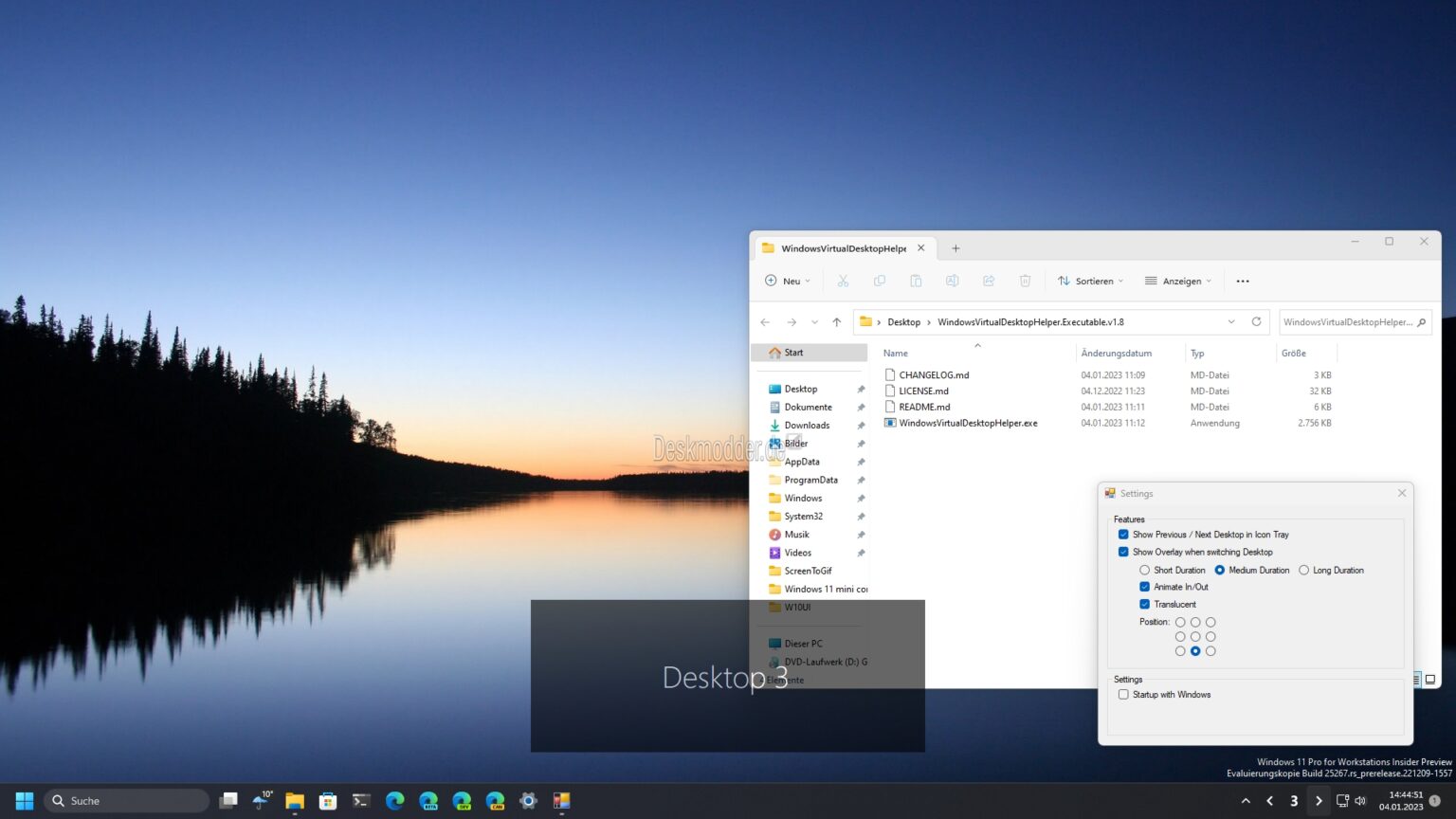 Windows Virtual Desktop Helper 1.8 unterstützt jetzt auch Windows 11