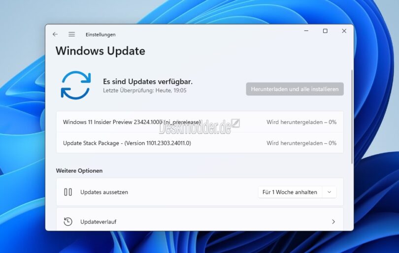 Windows 11 23424 wird im DevKanal verteilt inkl. SDK und WDK als ISO Deskmodder.de