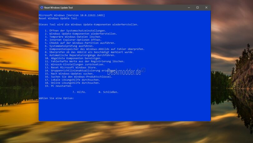 wureset (Reset Windows Update Tool) 11.1.0 erschienen - Deskmodder.de