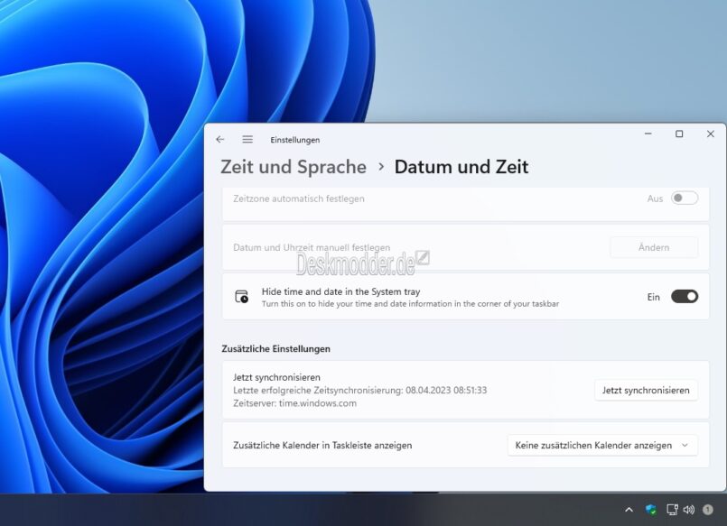 Windows 11 Uhrzeit ausblenden, Task beenden oder auch Wetter mit besserer Anzeige in der