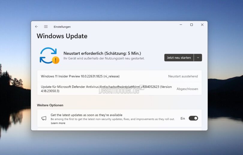 KB5026440 Windows 11 22631.1825 [Manueller Download] als erster ...