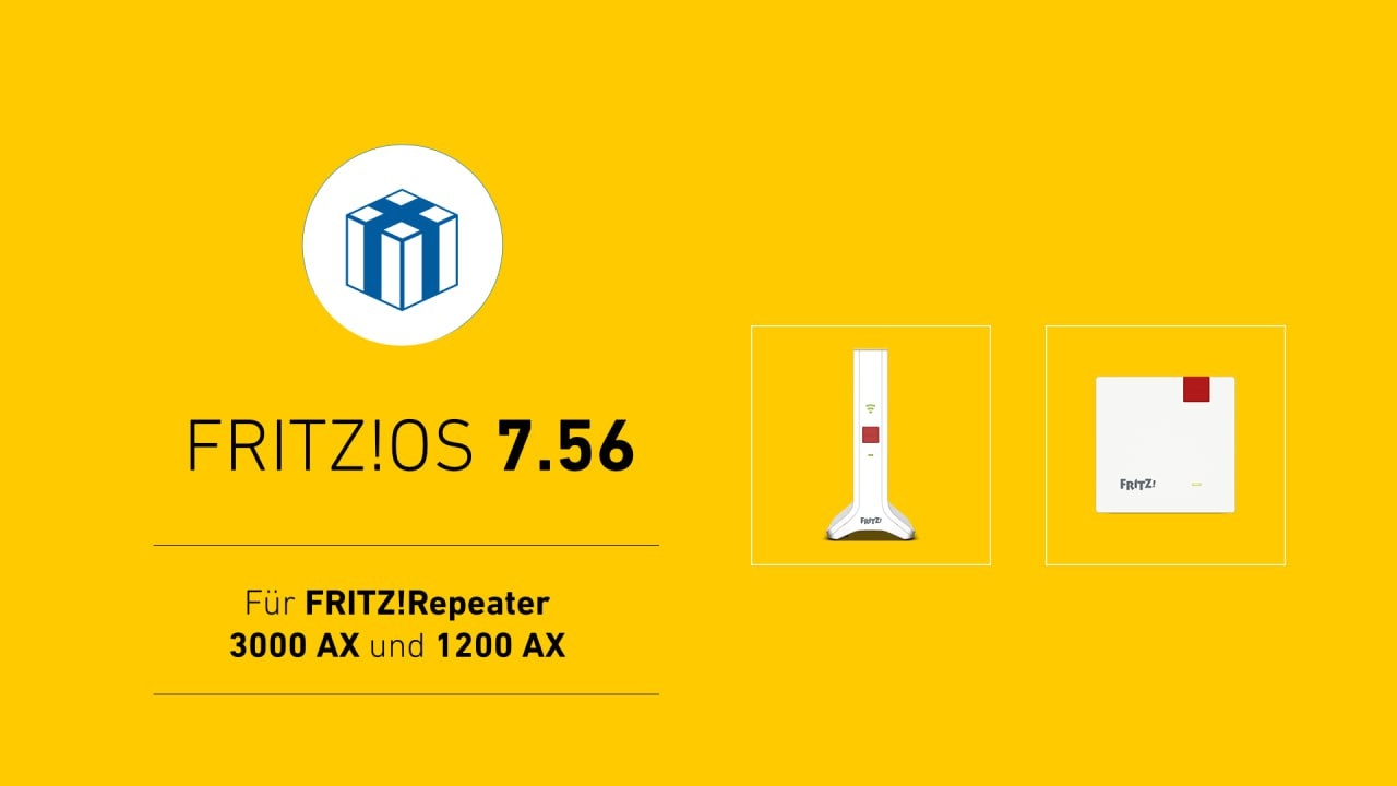 FRITZ!Repeater 3000 AX und 1200 FRITZ!OS AX erhalten 7.56