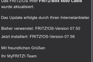 PYUR: FRITZ!Box 6660 erhält das neue FRITZ!OS 7.56
