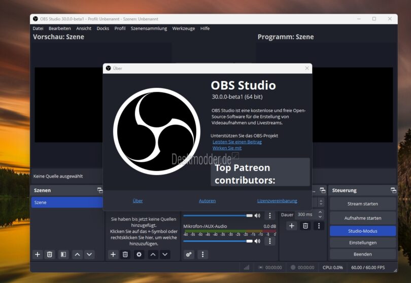 OBS Studio 30.0 als finale Version steht zum Download bereit