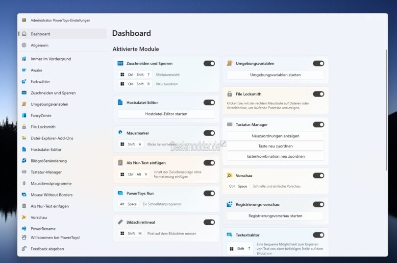 PowerToys 0.75 mit neuem Dashboard und jetzt auch mit dem neuen Tool
