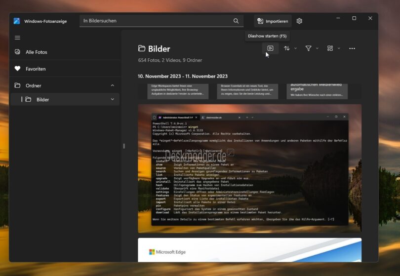 Windows Fotoanzeige wird von Microsoft überarbeitet Deskmodder.de
