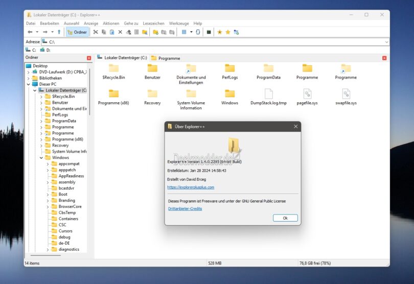 Explorer++ Portabler Dateimanager im alten Look ersetzt auch den Datei ...
