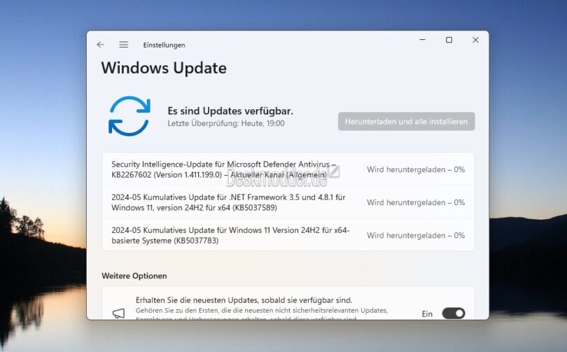 KB5037783 Windows 11 24H2 [Manueller Download] 26100.560 als zweites ...