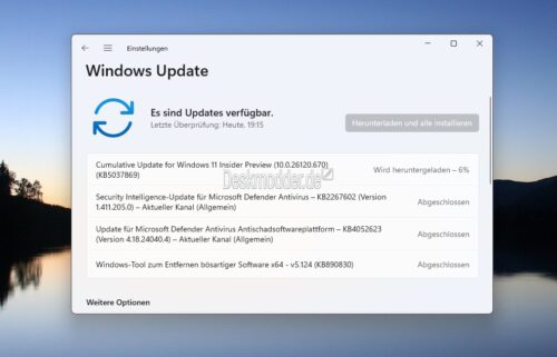 KB5037869-Windows-11-24H2-Manueller-Download-26120-670-im-Dev-Kanal-erschienen