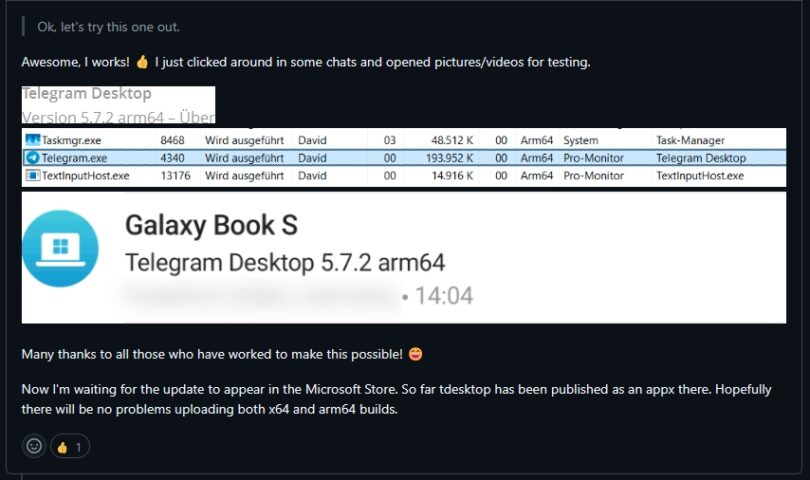 Telegram 5.7.2 jetzt auch als native ARM-Version verfügbar - Deskmodder.de