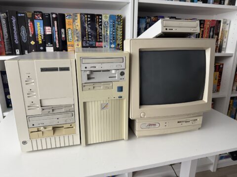 Die PC-Testkandidaten für "Hi-Octane": 486DX2/66, Pentium 133 und Compaq Presario 460