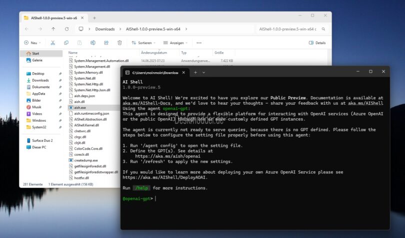 AI Shell 1.0.0 Preview 5 korrigiert eine Sicherheitslücke - Deskmodder.de