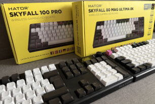 Hator Skyfall 100 Pro und Hator Skyfall 80 MAG Ultima 8K samt Verpackungen