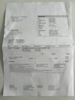 Eine Rechnung von 2007 bescheinigt die Verdoppelung des Arbeitsspeichers.