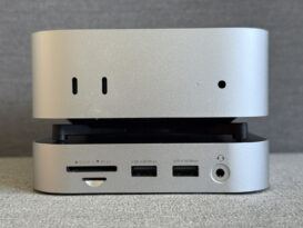 Novoo MC01 unter dem Mac mini M4 (vorne)