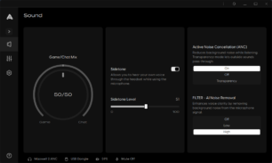 Die Audeze-App mit den Soundeinstellungen