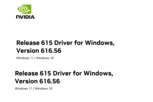 GeForce und Studio 616.56 (WHQL) Grafiktreiber erschienen