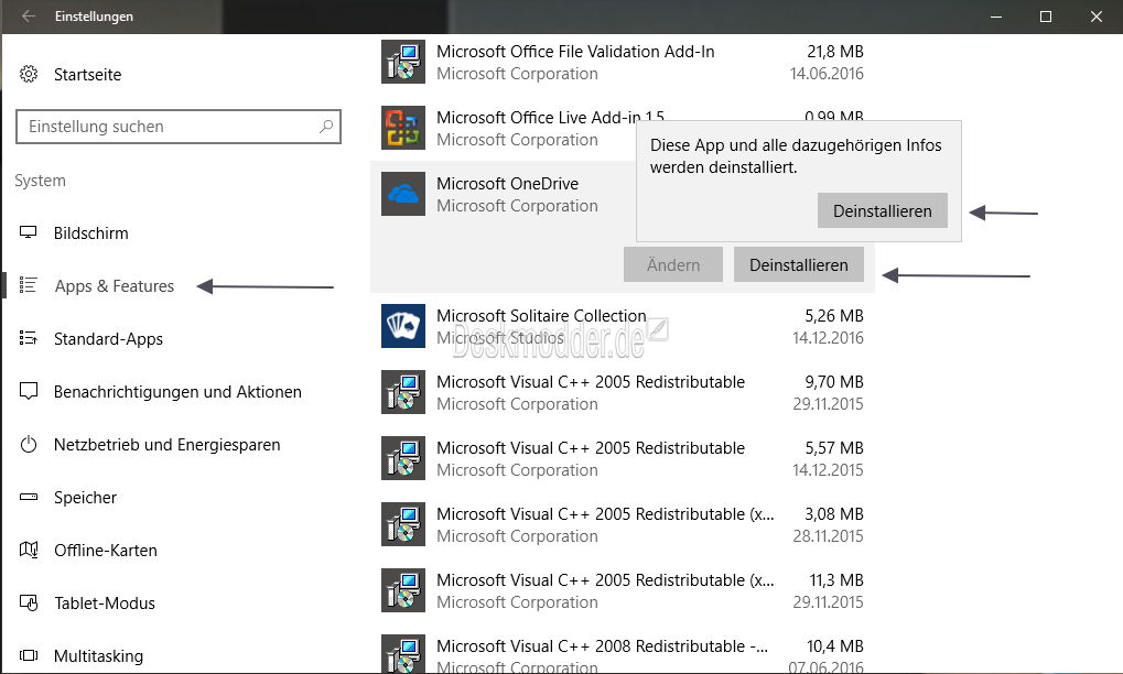 Datei Onedrive App deinstallieren Windows 10 jpg Deskmodder Wiki