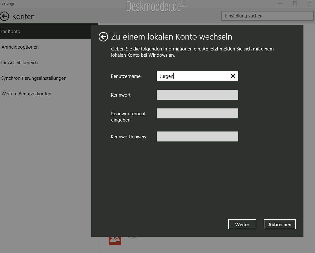 Datei windows 10 microsoft in lokales konto aendern 4 jpg deskmodder wiki