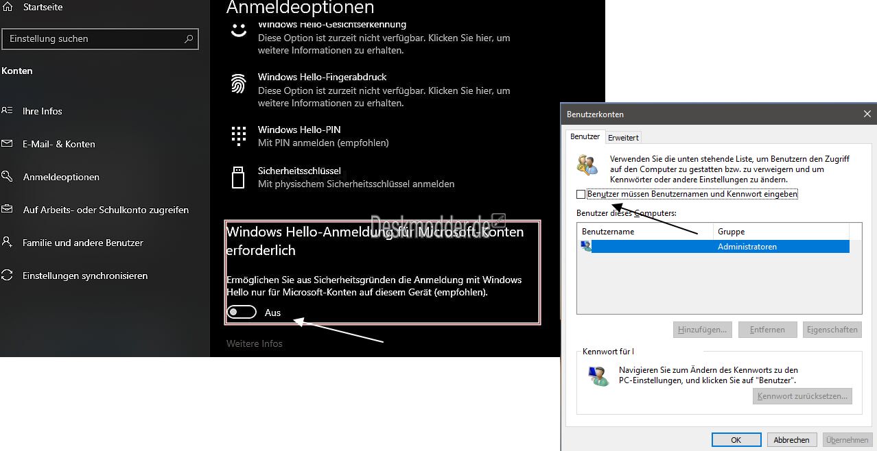 https://www.deskmodder.de/wiki/images/b/b8/Haken_entfernen_in_automatischer_Anmeldung_fehlt.jpg