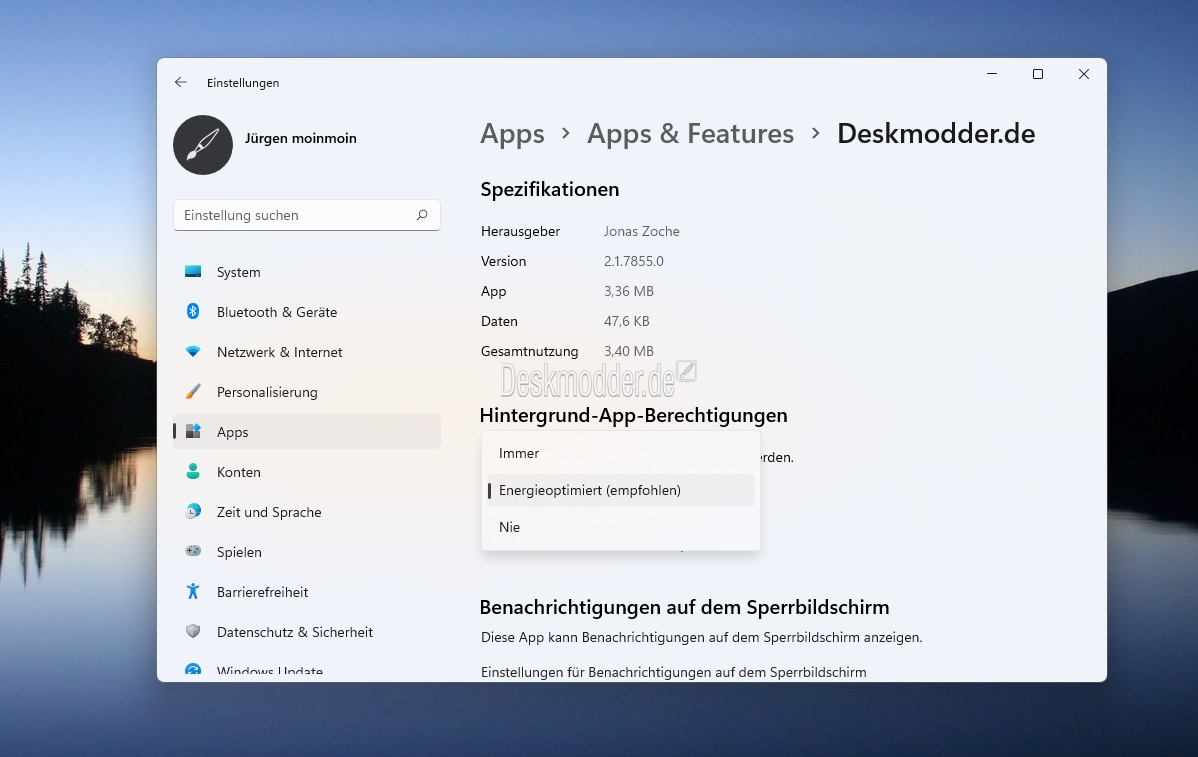 Datei Windows 11 App Berechtigung im Hintergrund deaktivieren 001 jpg 