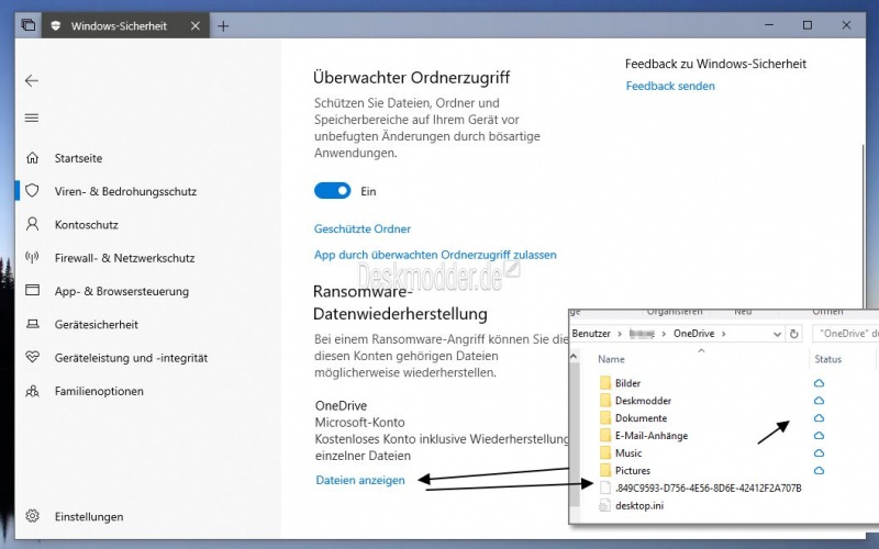 Datei:Ueberwachter Ordnerzugriff Ransomware Schutz Einstellungen Windows 10 005.jpg