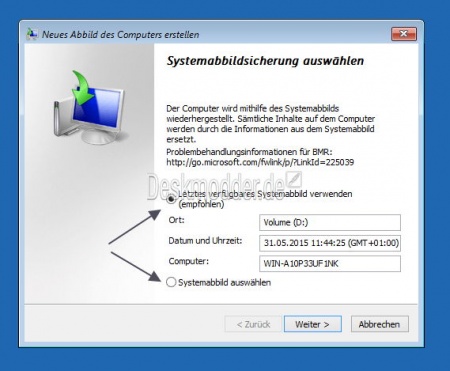 Windows 10 sichern Sicherung Backup erstellen und wiederherstellen ...