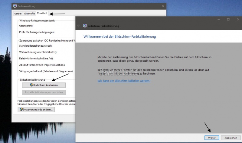 Datei:Bildschirm Kalibrierung starten oeffnen Windows 10-1.jpg