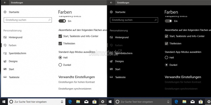 Datei:Cortana Suche Weiss auf dunkel setzen Windows 10-1.jpg