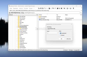 Treibersuche in der Registry deaktivieren Windows 11.jpg