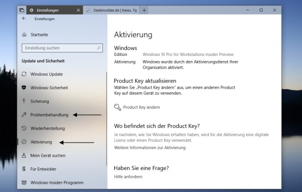 Fehlermeldung Unbehandelte Ausnahme In Der Anwendung Windows 10 Windows 10 Aktivierung mit Fehlermeldung Verschiedene Lösungen