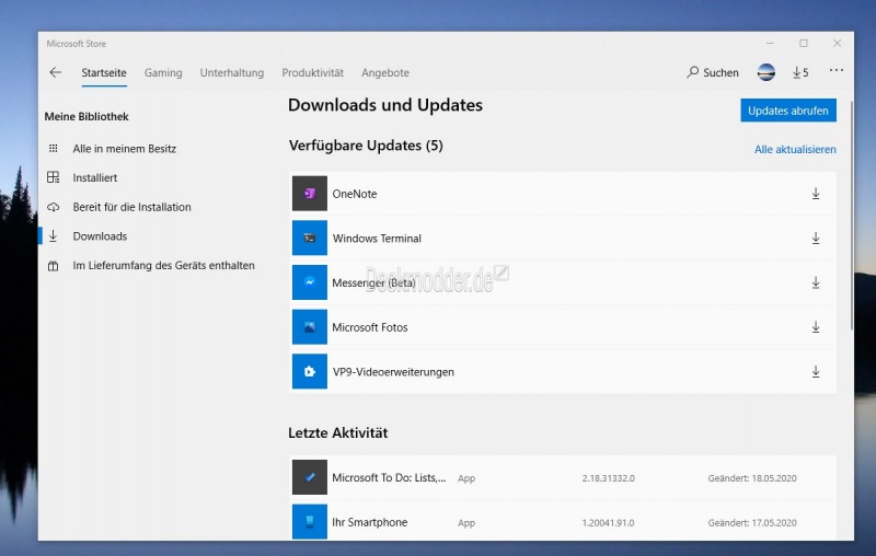 Datei:Microsoft Store App Updates manuell Windows 10 001.jpg