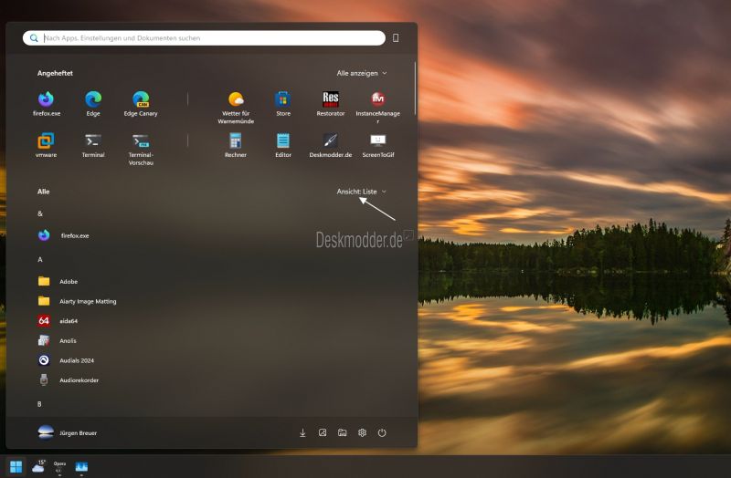 Datei:Windows 11 Das neue Startmenue die einzelnen Einstellungen 004.jpg