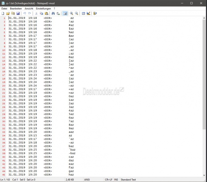 Datei:Windows 10 speichern nach ASCII Zeichen.jpg
