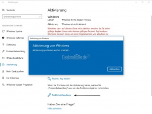 Windows 10 telefonische aktivierung geht nicht