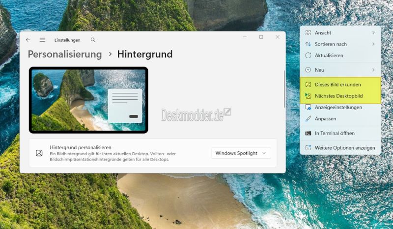 Datei:Windows Spotlight Kontextmenue Dieses Bild erkunden entfernen 001.jpg