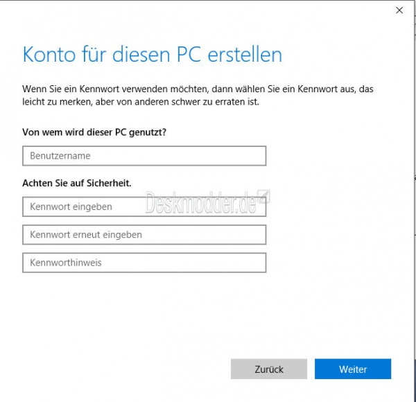 Neuen lokalen Benutzer anlegen Windows 10 Deskmodder Wiki