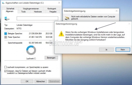 Windows.old Ordner Dateien herauskopieren und entfernen Windows 10 Deskmodder Wiki