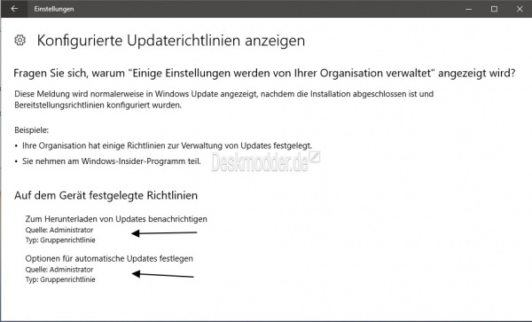 Windows 10 Einige Einstellungen werden von Ihrer Organisation verwaltet ...